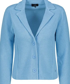 Strickblazer mit Reiskornmuster
