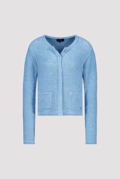 Strickjacke aus Bändchengarn