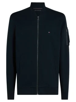 Strickjacke mit Baseball Kragen