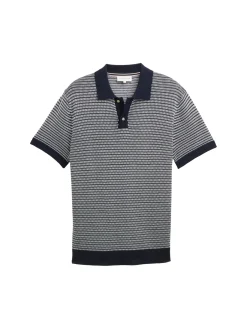 Strick-Poloshirt aus Baumwolle