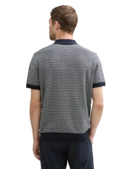 Strick-Poloshirt aus Baumwolle