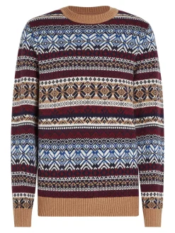 Strickpullover im Norwegermuster