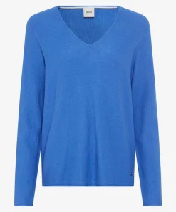 Strickpullover mit V-Ausschnitt