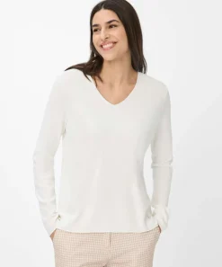 Strickpullover mit V-Ausschnitt