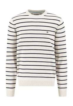 Strickpullover R-Neck Supersoft Striped