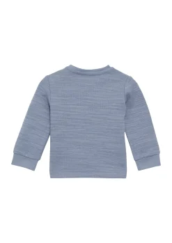 Strukturiertes Longsleeve aus Baumwollmix