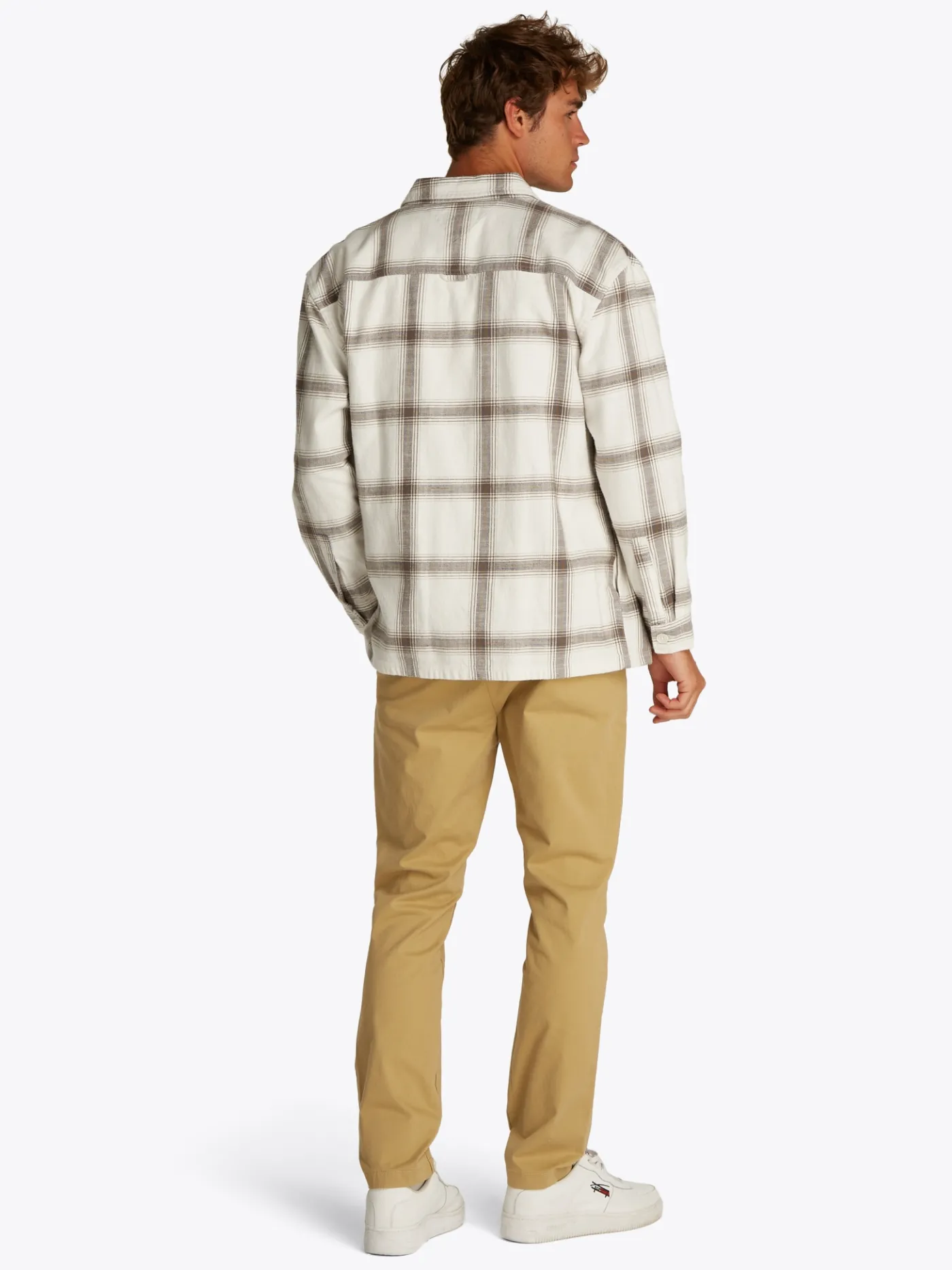 Strukturiertes Overshirt mit Karomuster