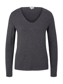 Sweater mit V-Ausschnitt