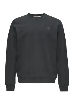 Sweatshirt aus Baumwollmix mit Logo-Detail