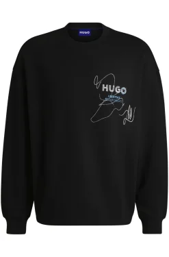 Sweatshirt aus Baumwoll-Terry mit saisonalem Artwork