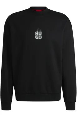 Sweatshirt aus Baumwoll-Terry mit Smoke-Stack-Logos