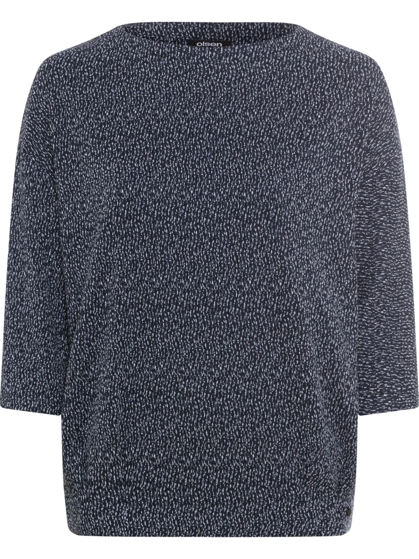 Sweatshirt in melierter Optik