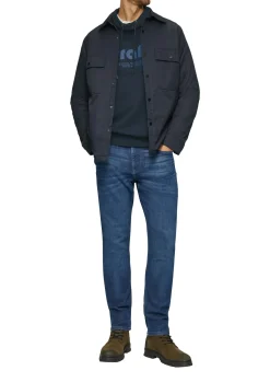 Sweatshirt mit Frontprint und Snood-Kragen