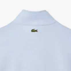 Sweatshirt mit Reißverschluss, hohem Kragen und Print