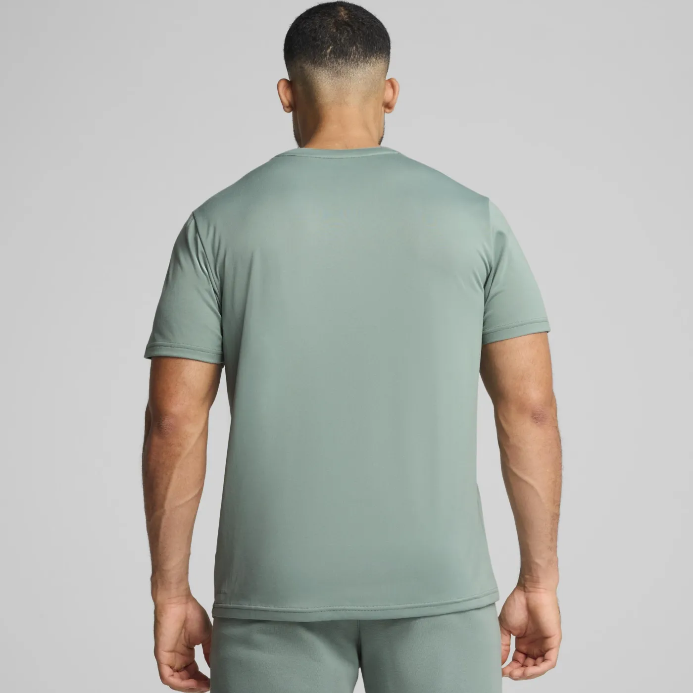 TAD ESSENTIALS Einfarbiges T-Shirt mit Cat Logo Herren