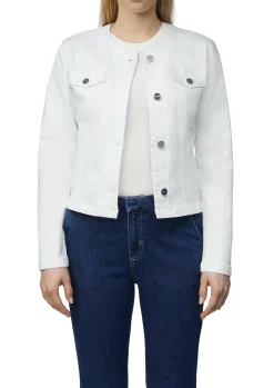 Taillierte Jeansjacke mit Waschung