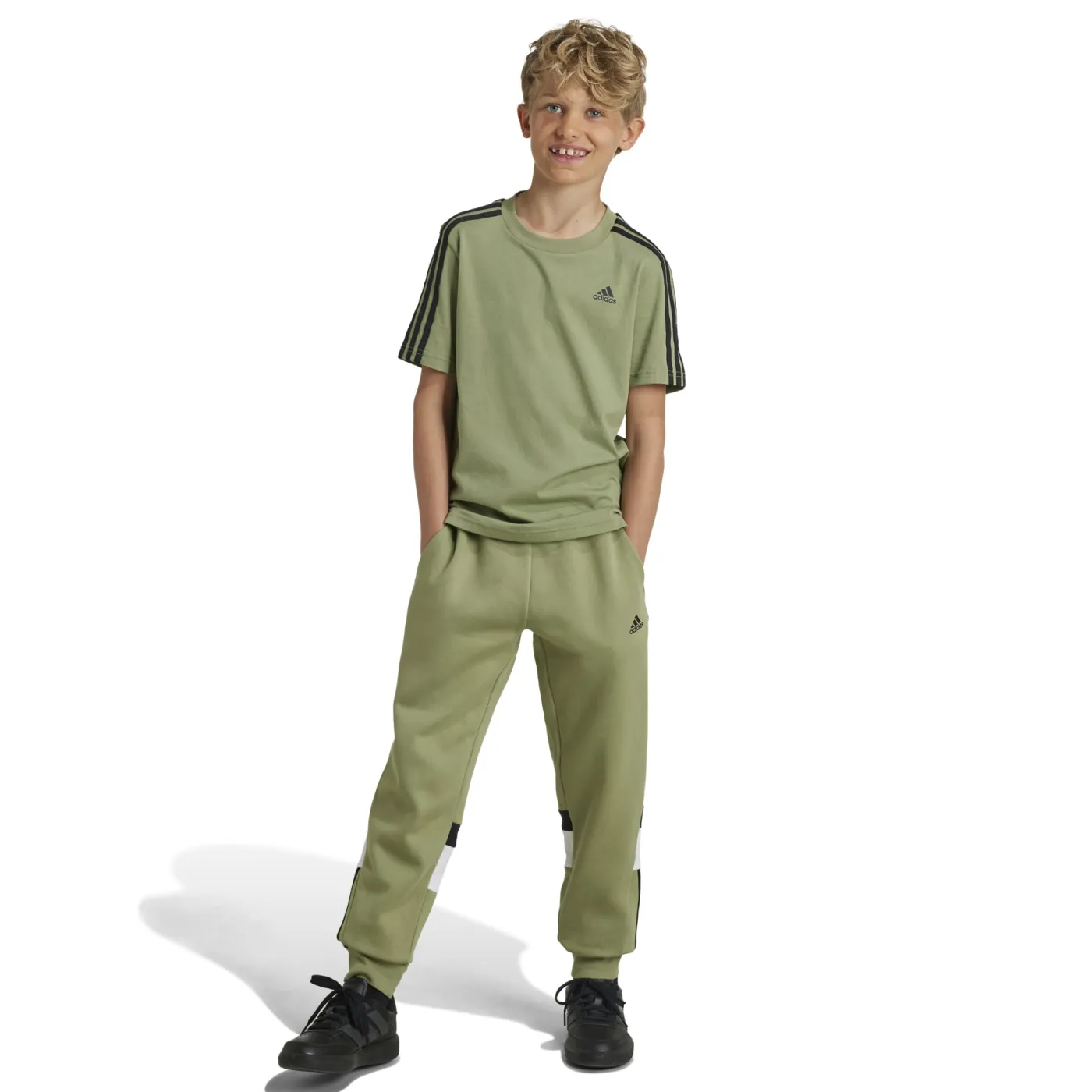 Tiberio 3-Streifen Colorblock Kids Hose