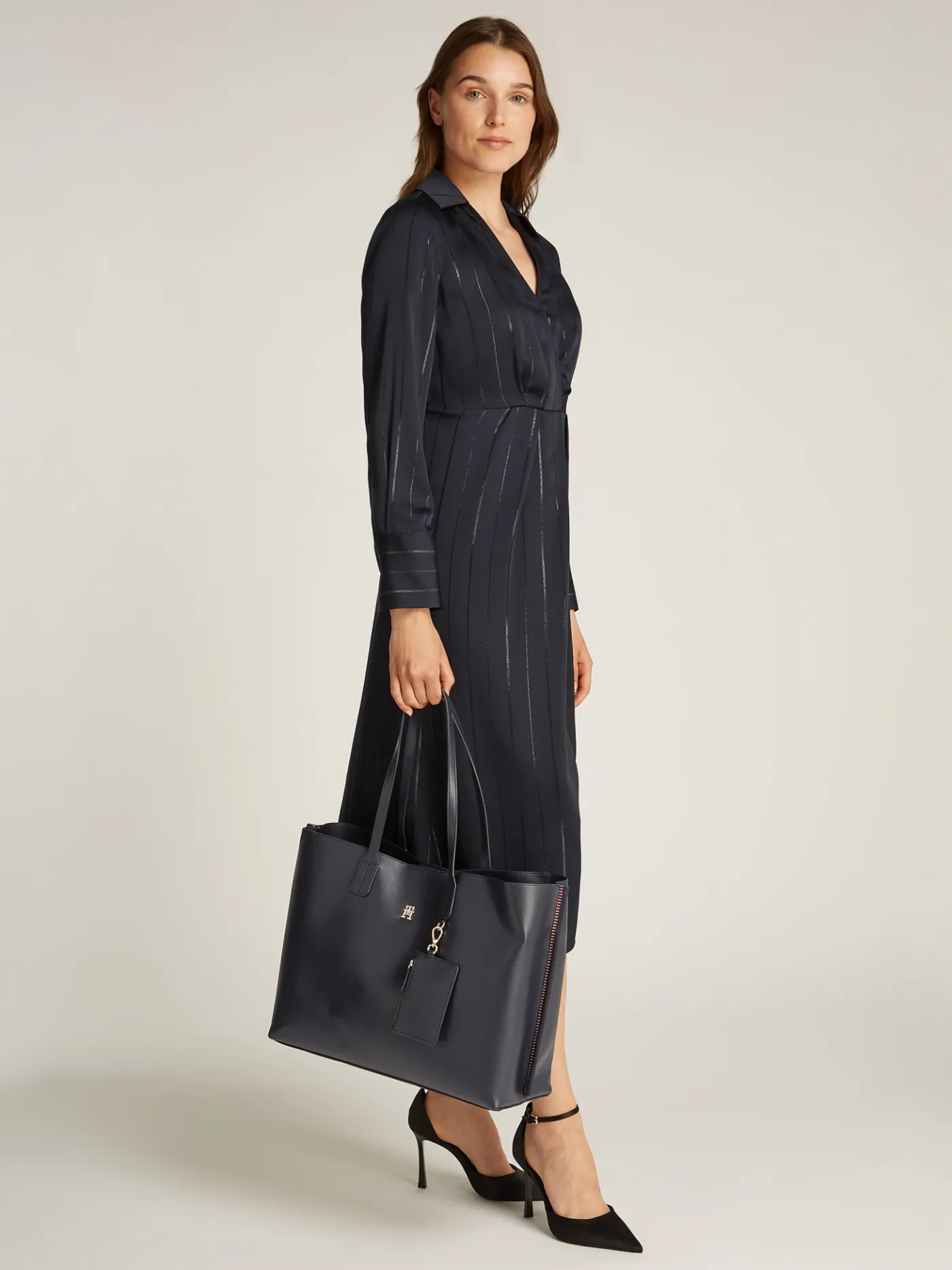 Tote-Bag mit TH-Monogramm und Tommy-Tape