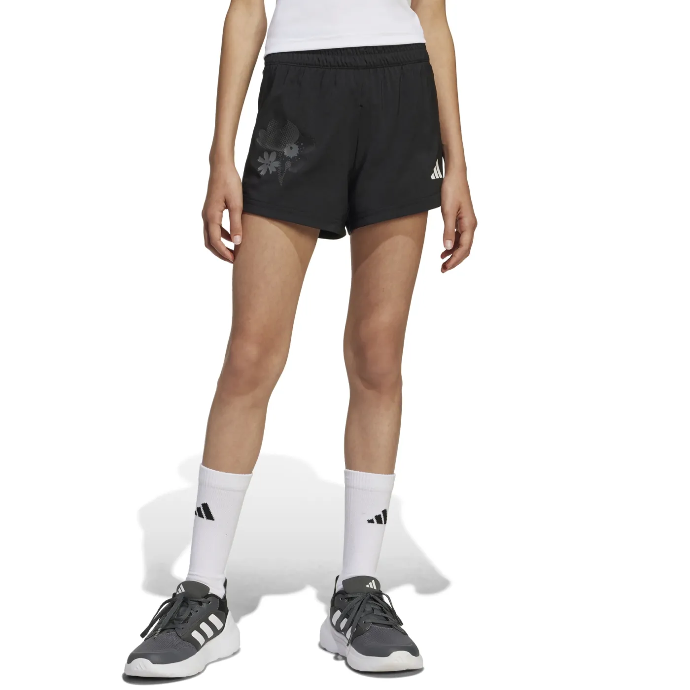 Train Essentials Flower-Print Kids Shorts