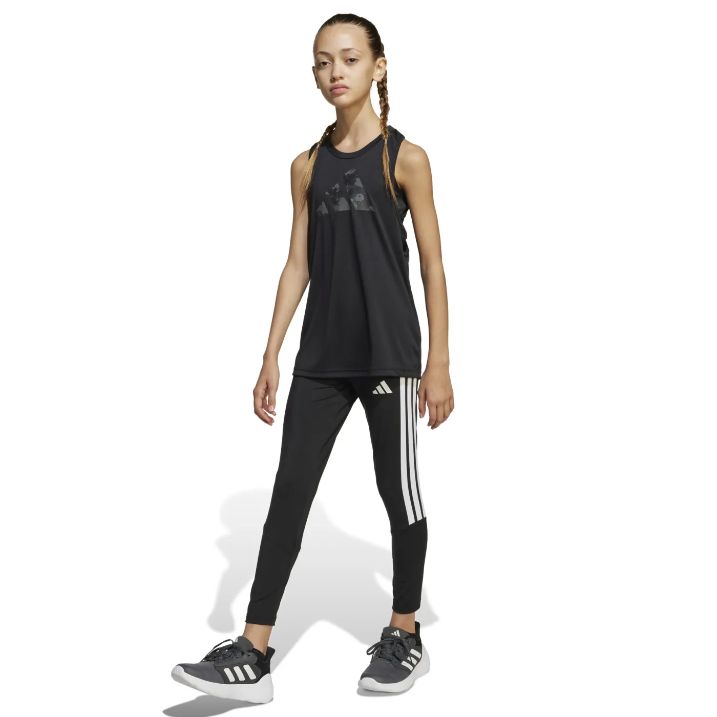 Train Essentials 3-Streifen Kids Leggings