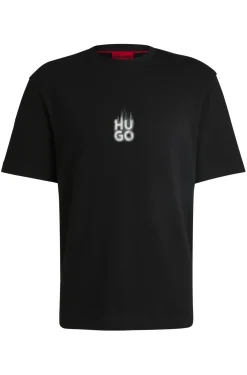 T-Shirt aus Baumwoll-Jersey mit Smoke-Stack-Logos