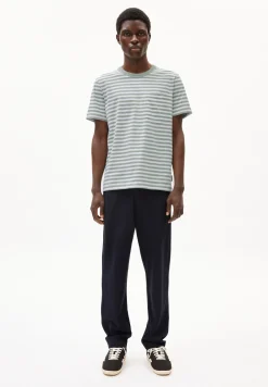 T-Shirt aus Bio-Baumwolle MAARKOS POCKET STRIPES