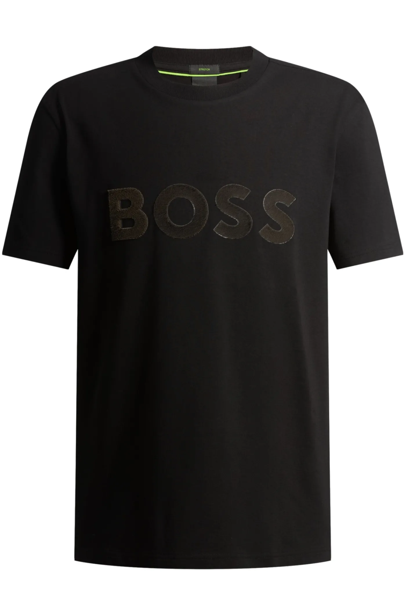 T-Shirt aus Stretch-Baumwolle mit großem Logo