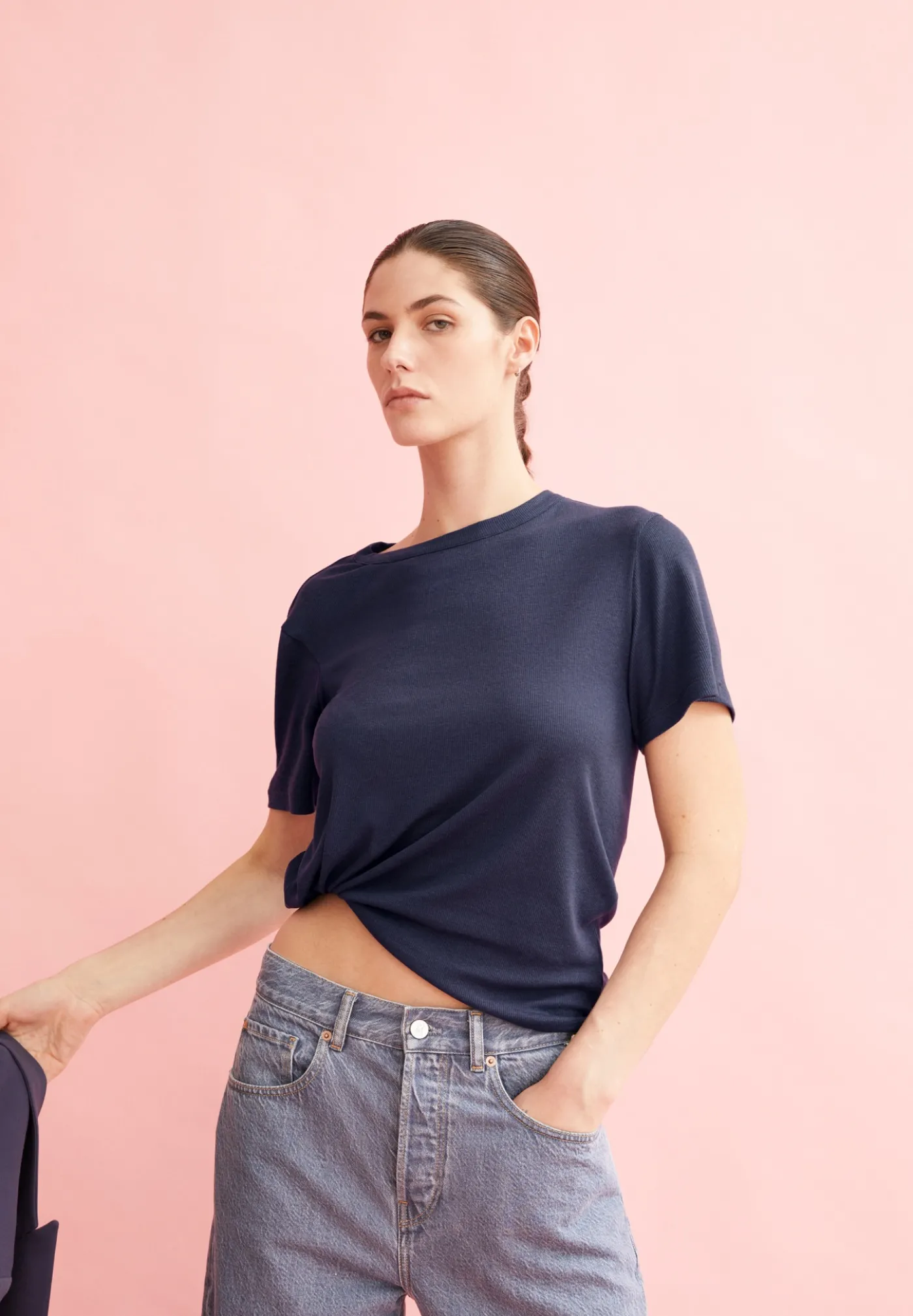 T-Shirt aus TENCEL™ Lyocell Mix GENESAA