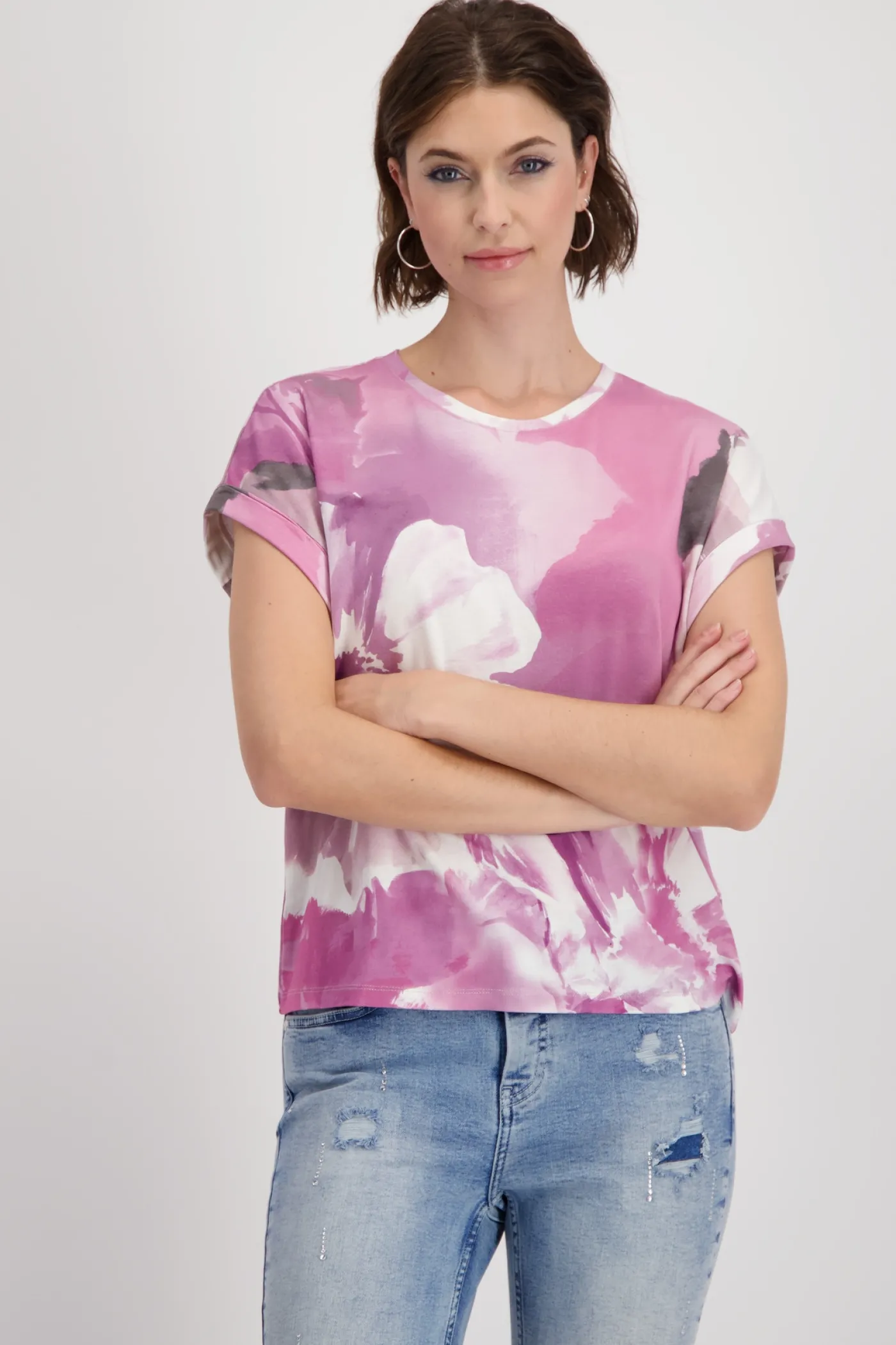 T-Shirt mit Blumenmuster