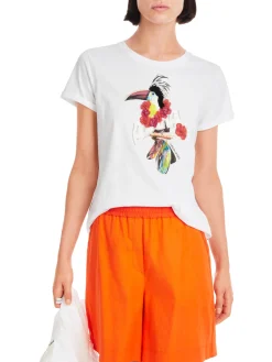 T-Shirt mit 3D-Tukan-Print