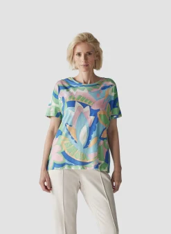 T-Shirt mit floralem Print