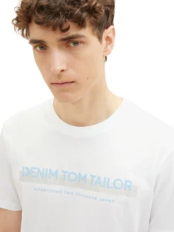 T-Shirt mit Logo Print