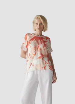T-Shirt mit modernem Muster