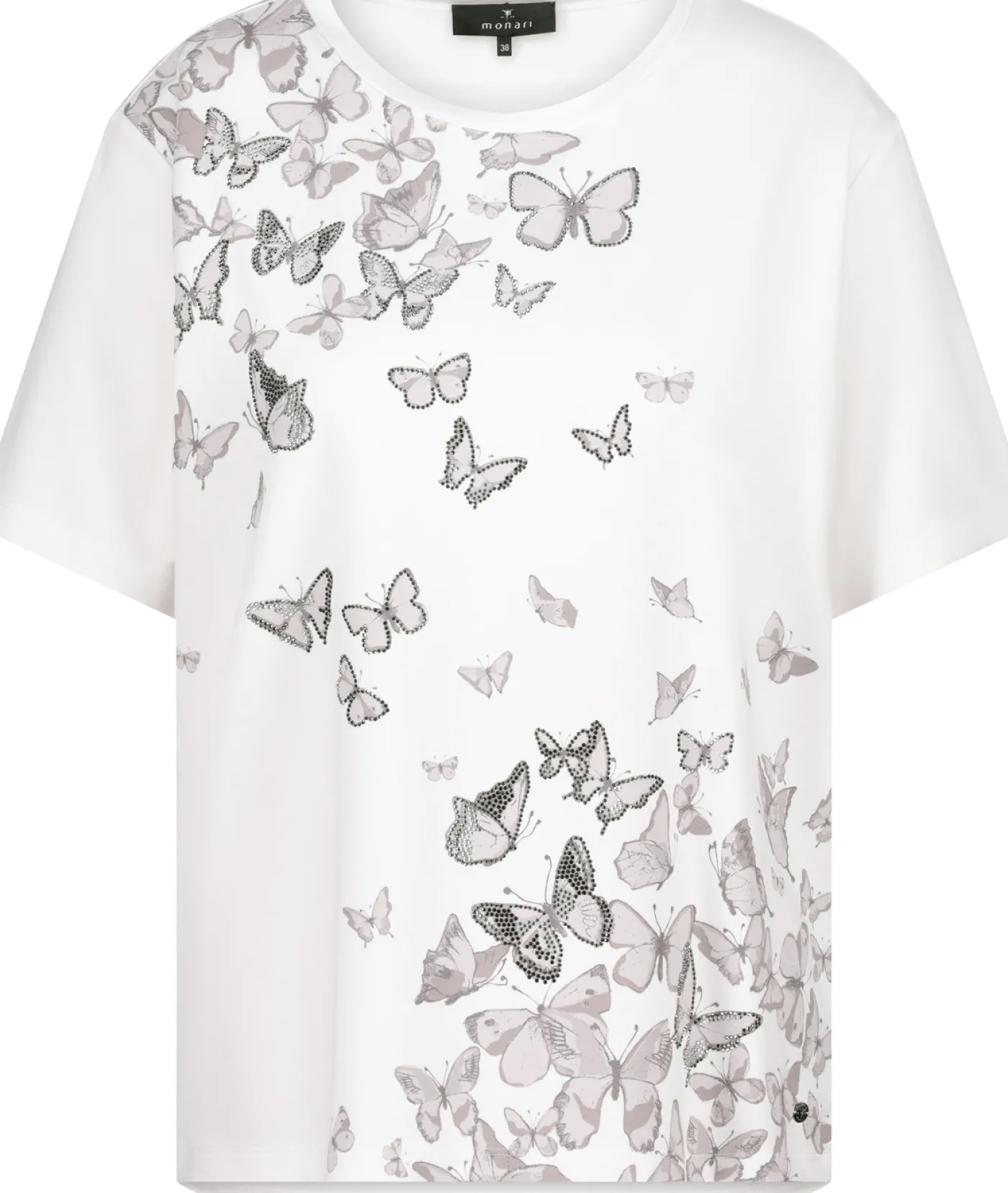T-Shirt mit Schmetterlingsprint