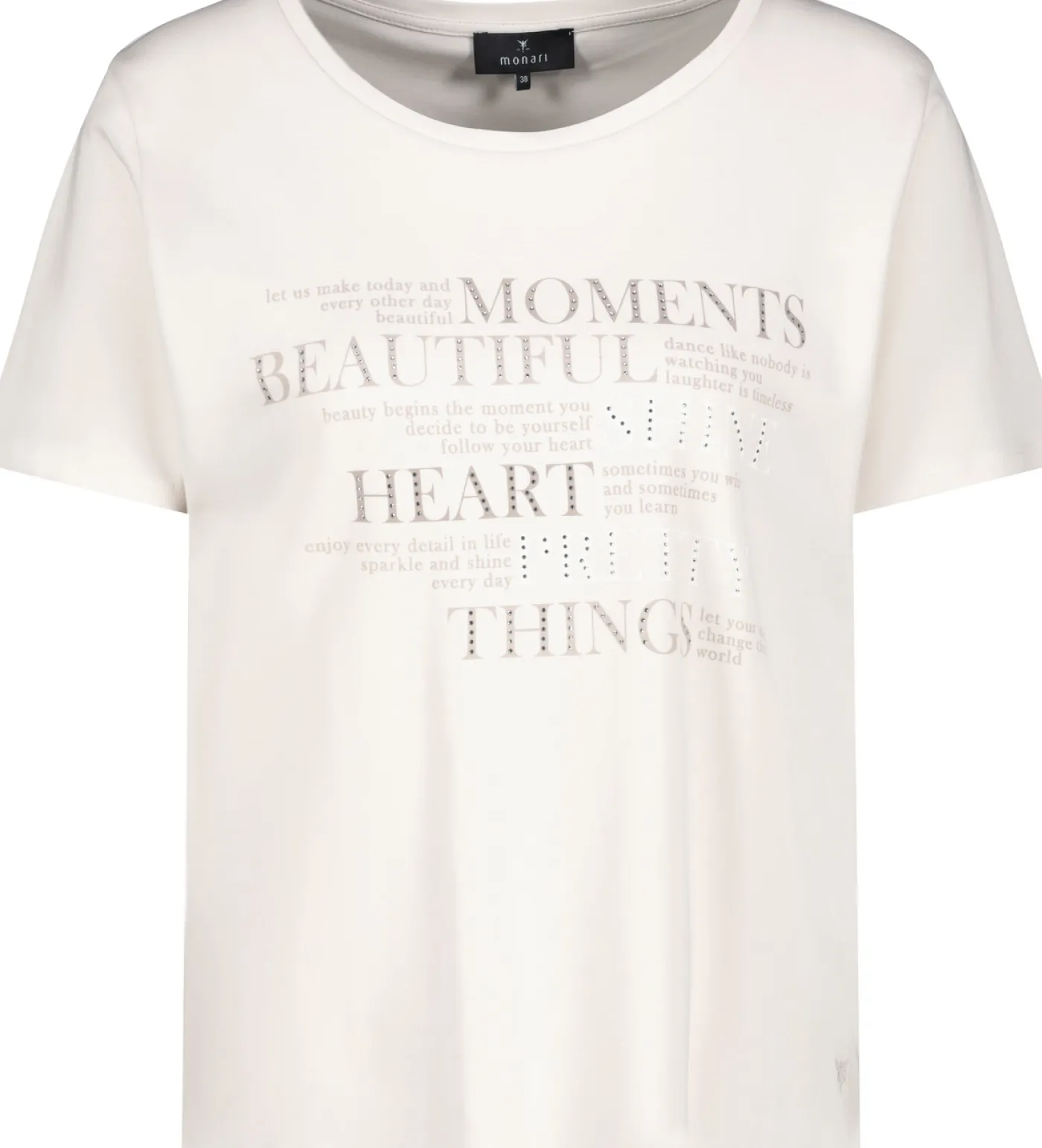 T-Shirt mit Strasssteinen