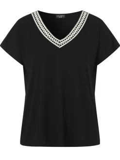 T-Shirt mit V-Ausschnitt