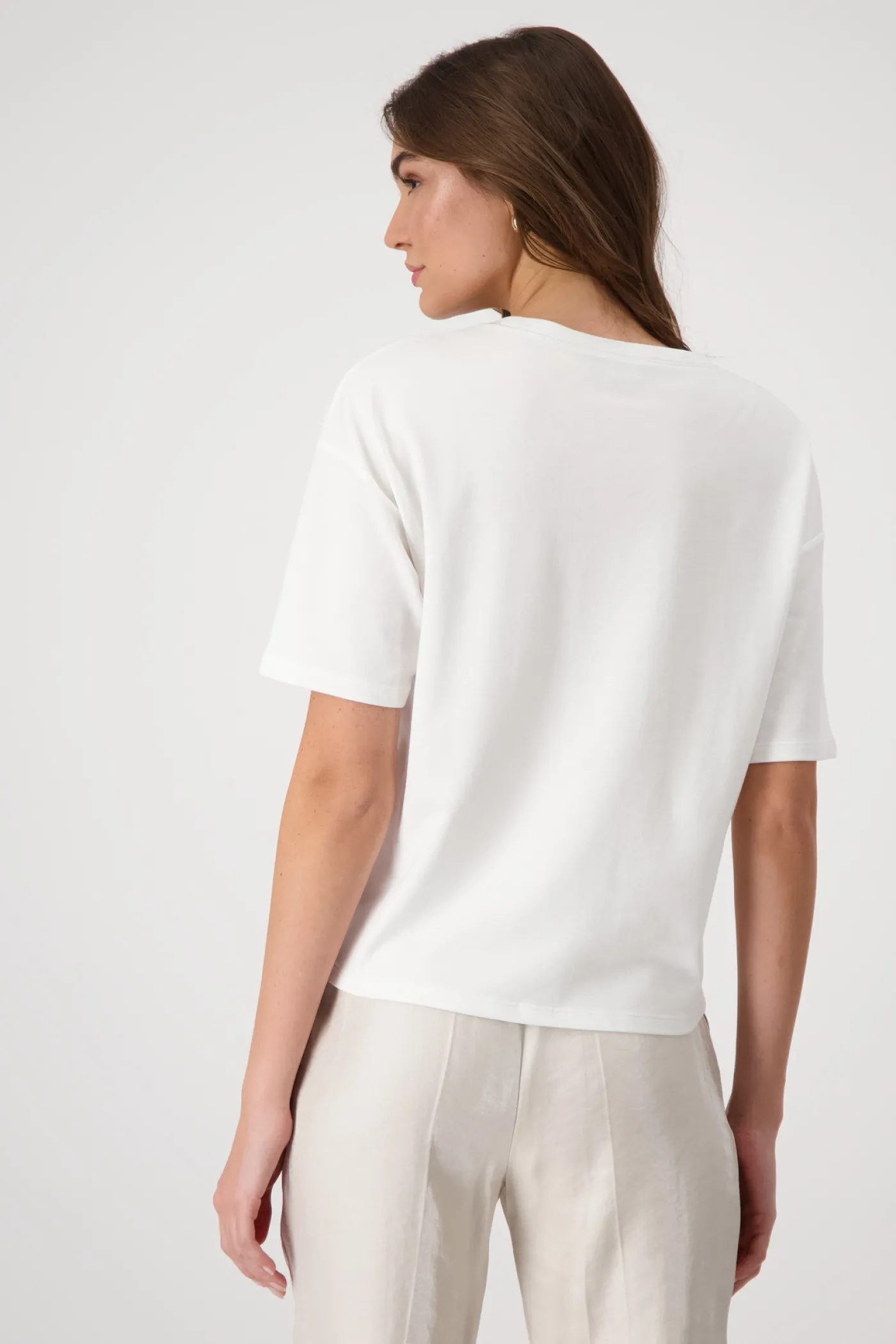 T-Shirt mit Vogelprint