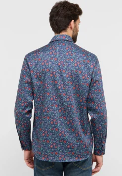 Twillhemd mit floralem Print