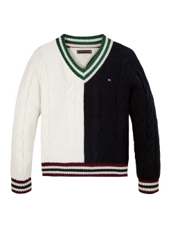 V-Ausschnitt Pullover