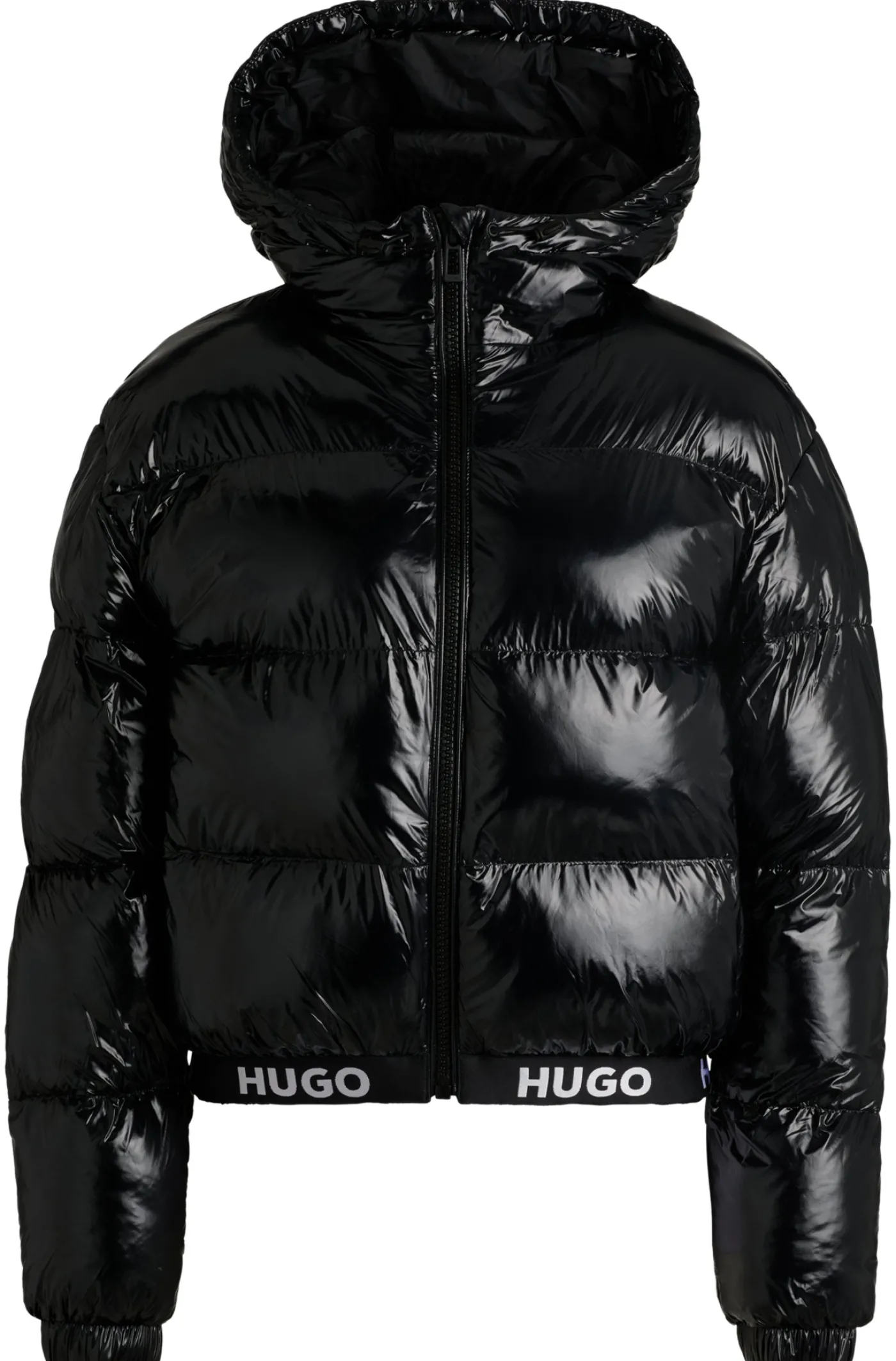 Wasserabweisende Steppjacke mit Logo-Bund