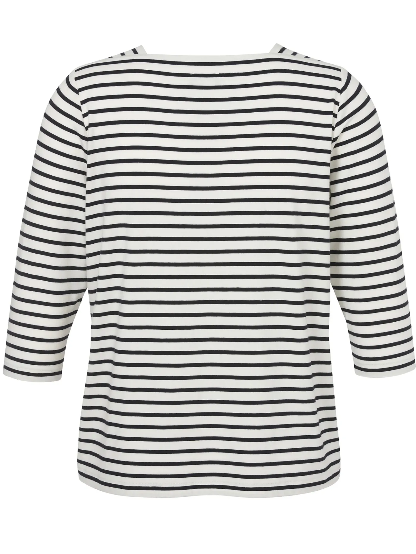 Weiches Ringel T-Shirt mit Karree-Ausschnitt