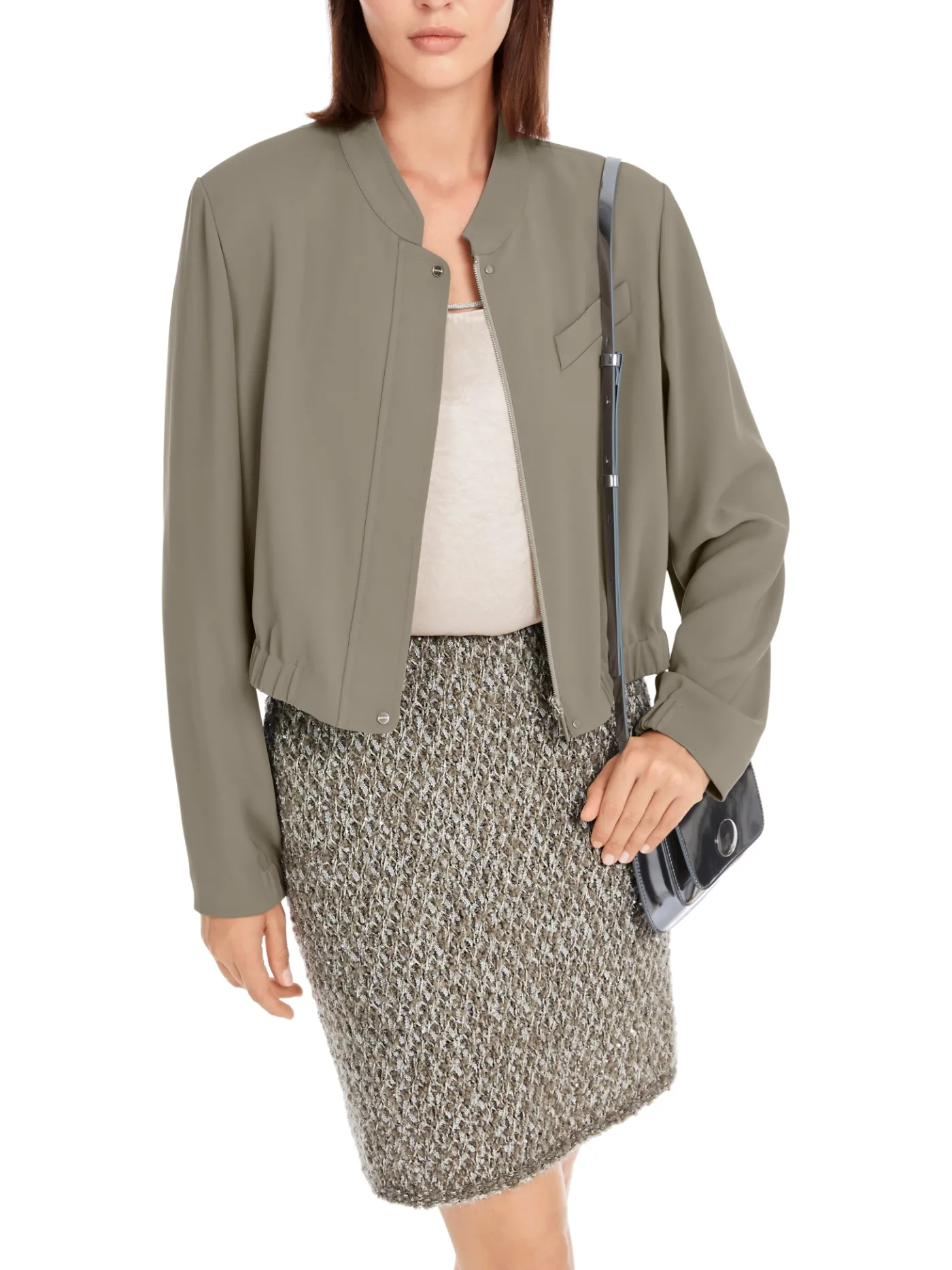 Weich fließende Blouson-Jacke