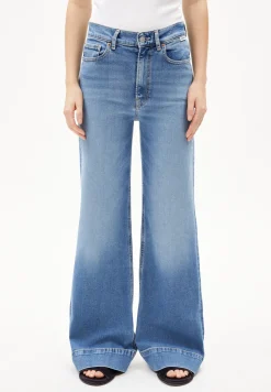 Wide Jeans recycelte Baumwolle Mix Comfort-Stretch MURLIAA